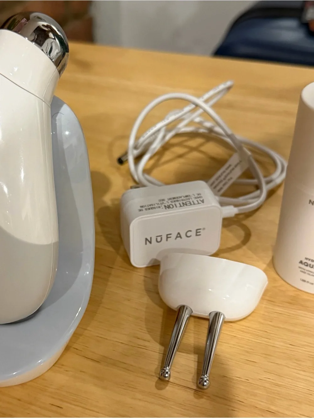 NuFACE Trinity+ Microcurrent Facial Attachment with Silver Probes